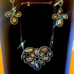 Swarovski necklace and earring set